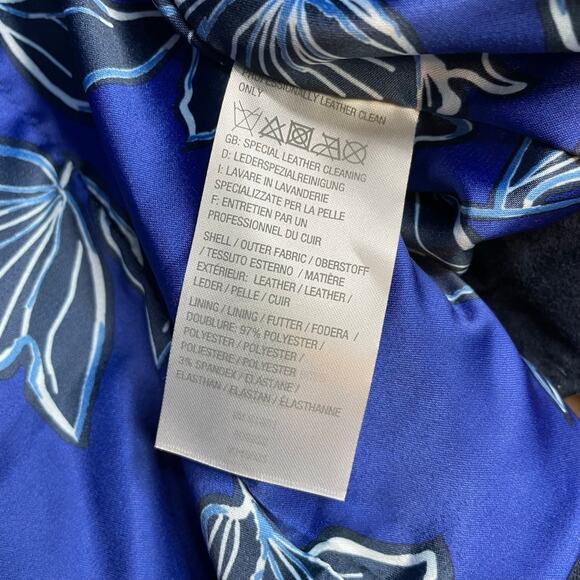 Isaac Mizrahi Live Blue Suede Leather Moto Jacket Coat Fall Winter Womens 22W 22 - Picture 12 of 13